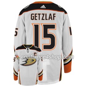 Adidas Maillot de Hockey Anaheim Ducks Ryan Getzlaf 15 Blanc Authentic - Homme